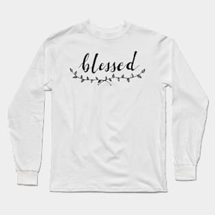 Blessed Lettering Long Sleeve T-Shirt